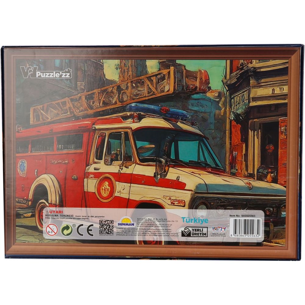 Puzzle Witty Puzzlezz, Masina de pompieri 250 piese