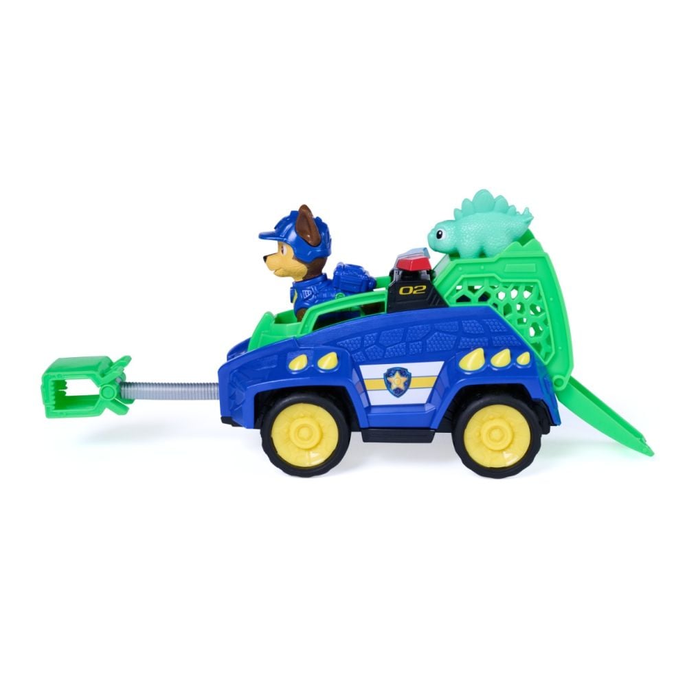 Vehicul de salvare cu figurina, Paw Patrol, Dino Rescue Cruiser, Chase, 6075756