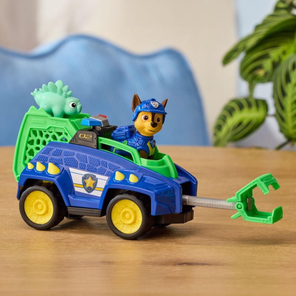 Vehicul de salvare cu figurina, Paw Patrol, Dino Rescue Cruiser, Chase, 6075756
