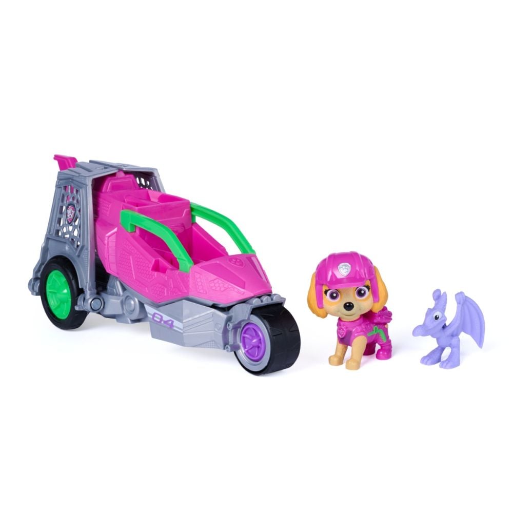 Vehicul de salvare cu figurina, Paw Patrol, Dino Rescue Jet, Skye, 6075758