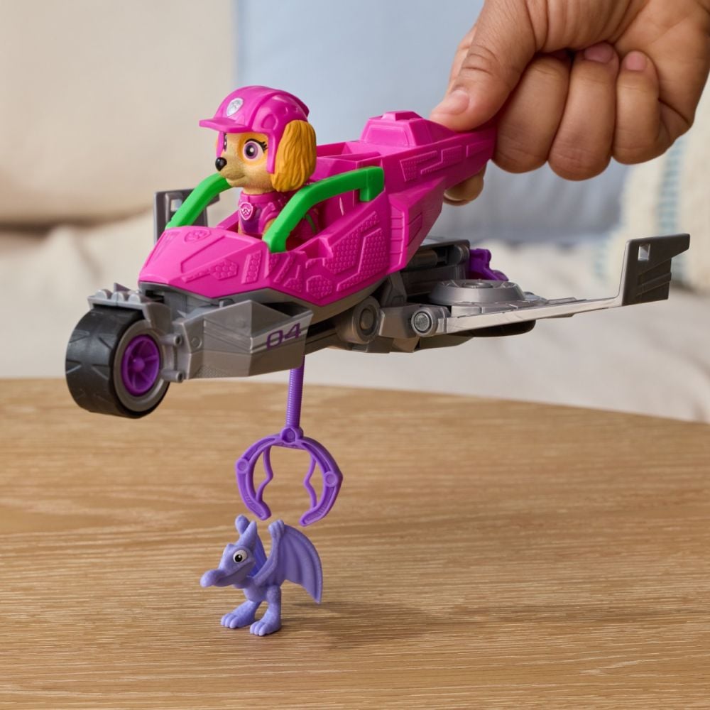 Vehicul de salvare cu figurina, Paw Patrol, Dino Rescue Jet, Skye, 6075758
