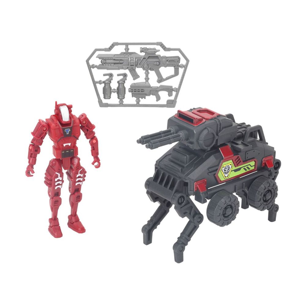 Set de joaca figurina cu vehicul de lupta, ACID, Morphozor K9 Rover Bot