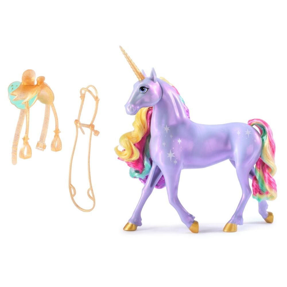 Figurina unicorn cu lumini curcubeu, Unicorn Academy, 6071157