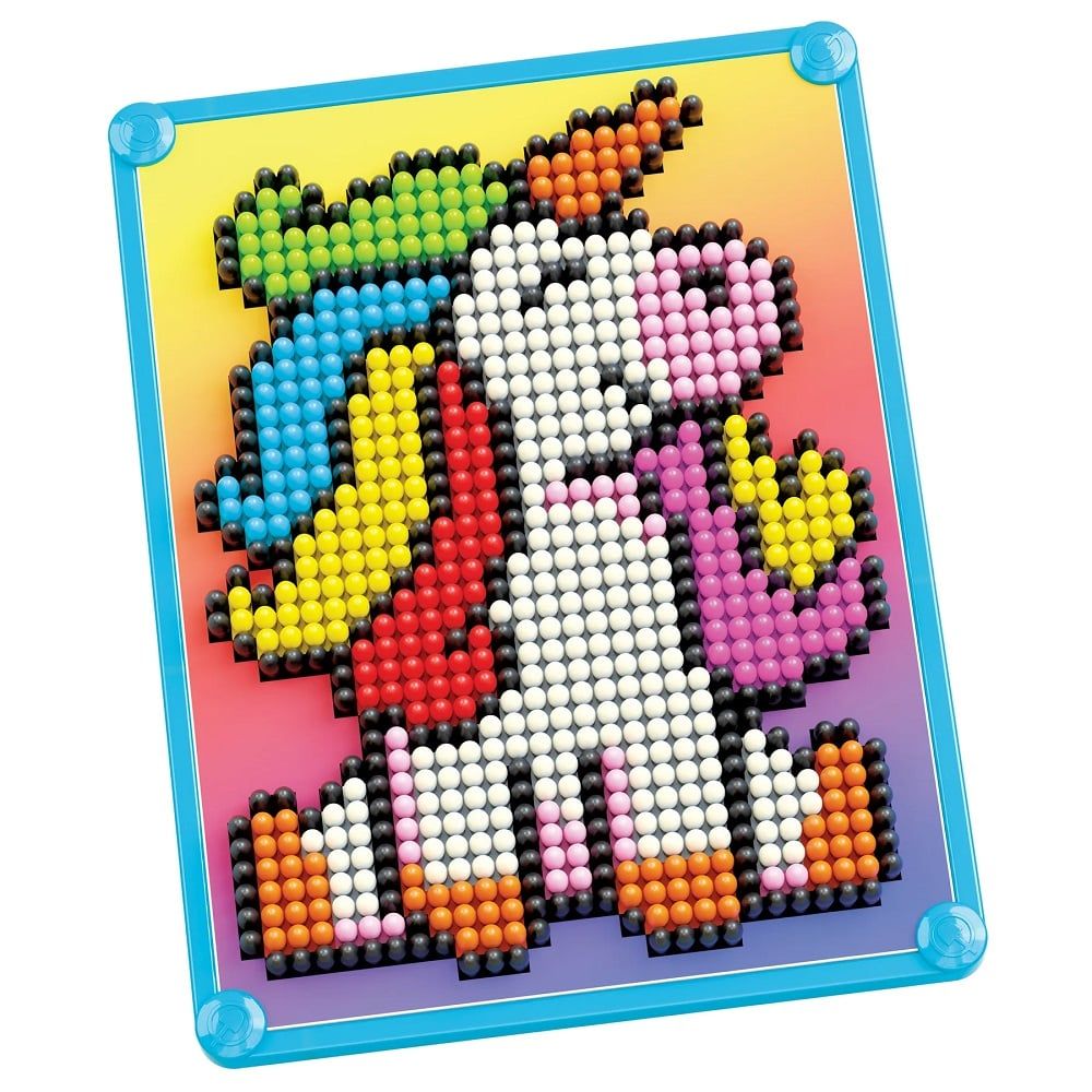 Set de creatie, Quercetti, Pixelart Basic Unicorn, 877 piese