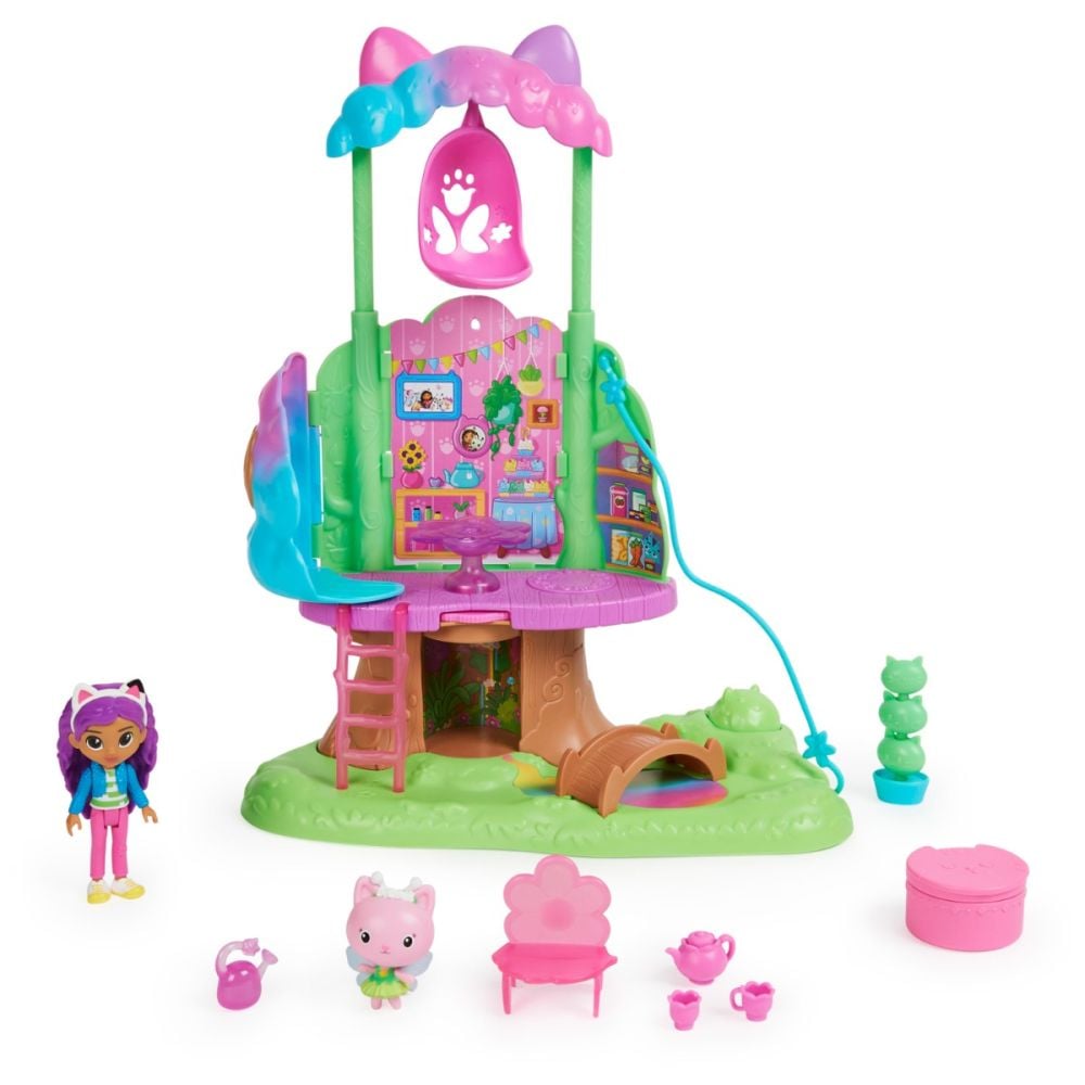 Set de joaca, papusa cu accesorii, Gabby's Dollhouse, Casa din copac