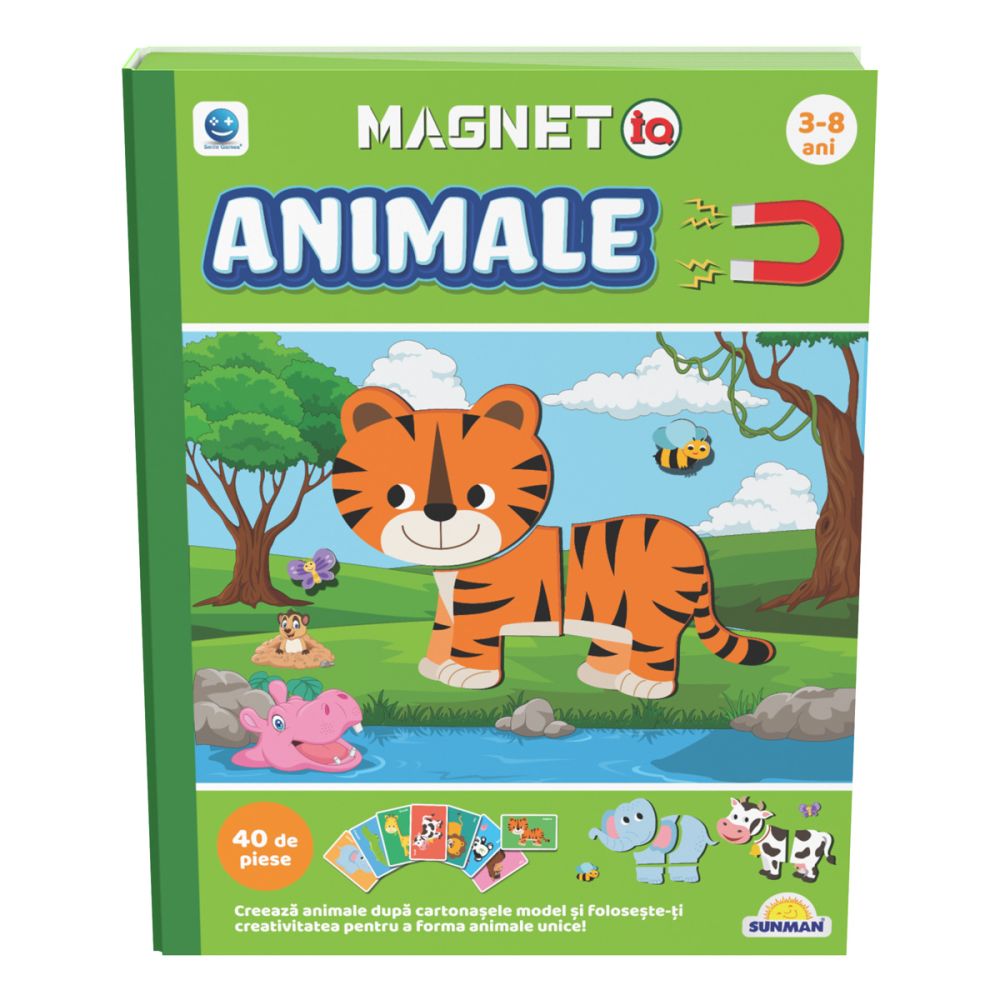 Joc educativ, Smile Games, MagnetIQ, Completeaza animalele