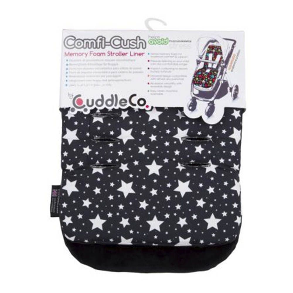Saltea carucior Comfi-Cush Black and White Stars