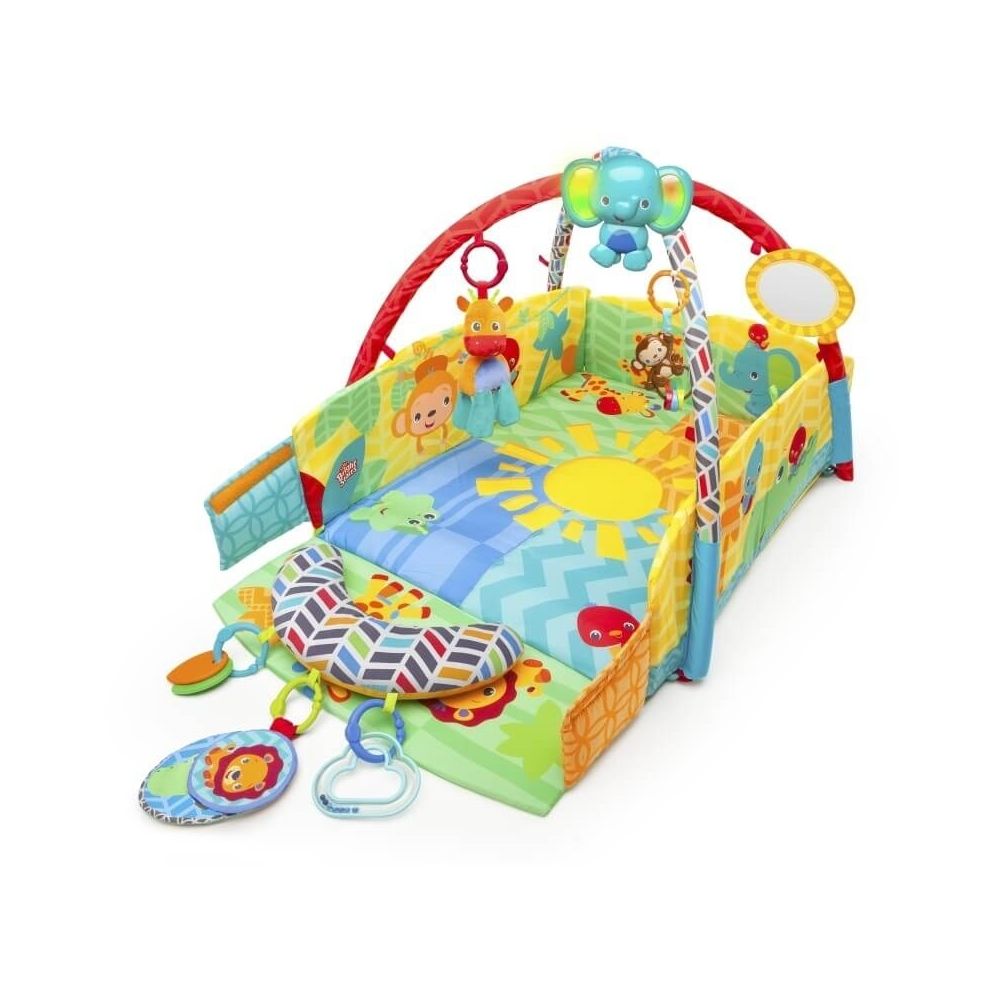 Salteluta de joaca Bright Starts 5 in 1 Sunny Safari Babys