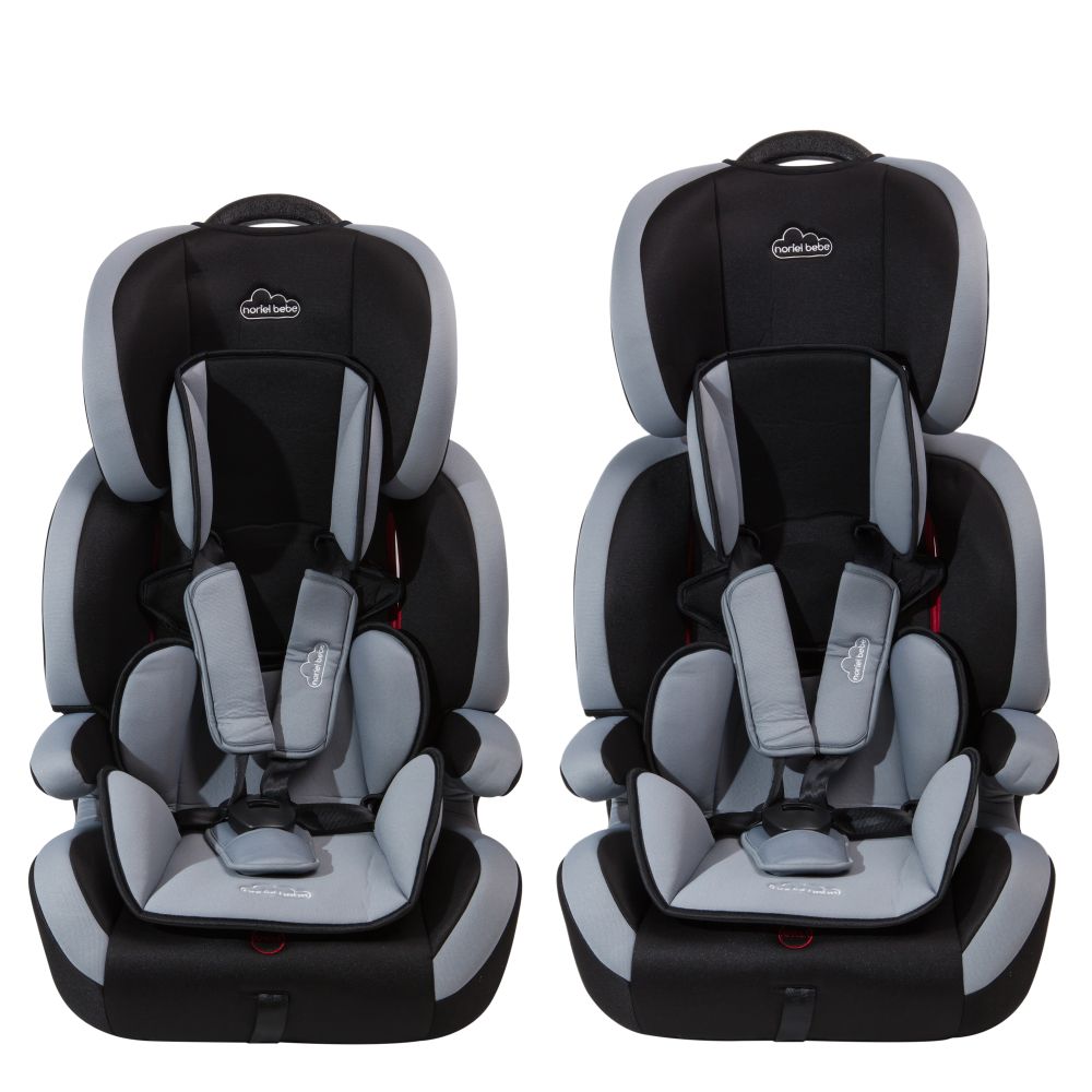Scaun auto copii Noriel Bebe - Gri / Negru