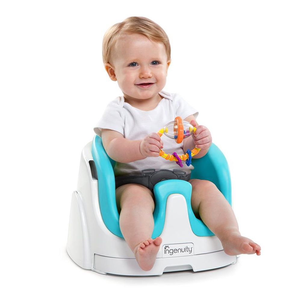 Scaun de masa bebe 2 in 1 BRIGHT STARTS Ingenuity - Aqua
