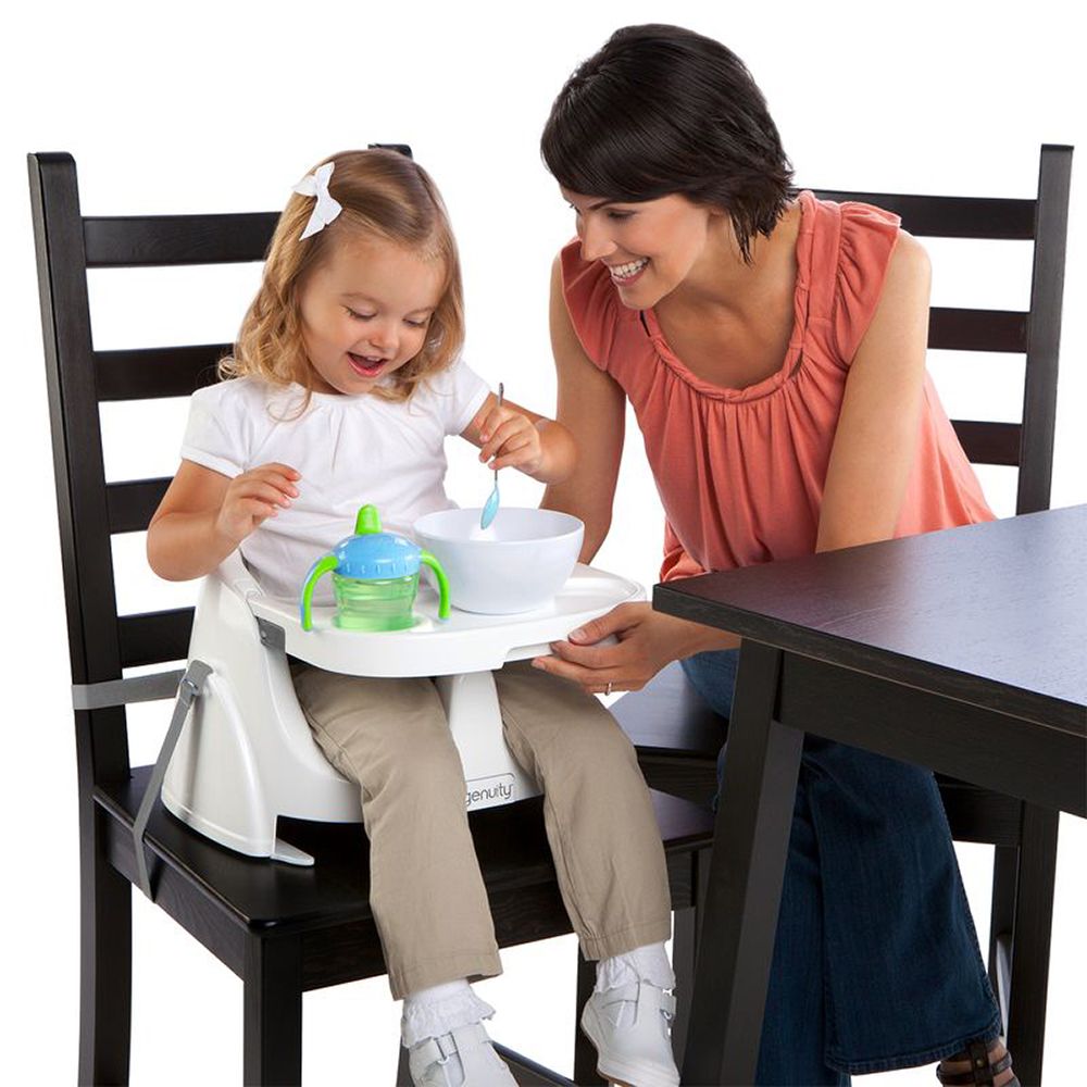 Scaun de masa bebe 2 in 1 BRIGHT STARTS Ingenuity - Aqua