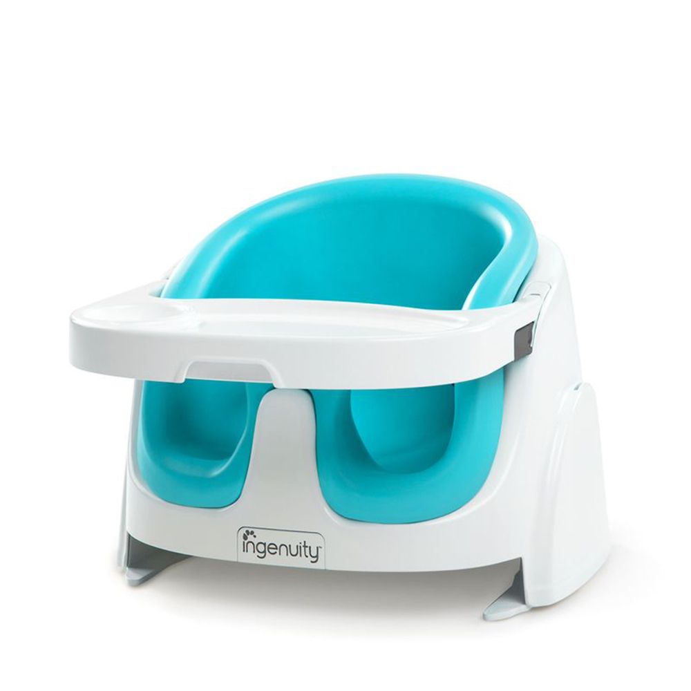 Scaun de masa bebe 2 in 1 BRIGHT STARTS Ingenuity - Aqua