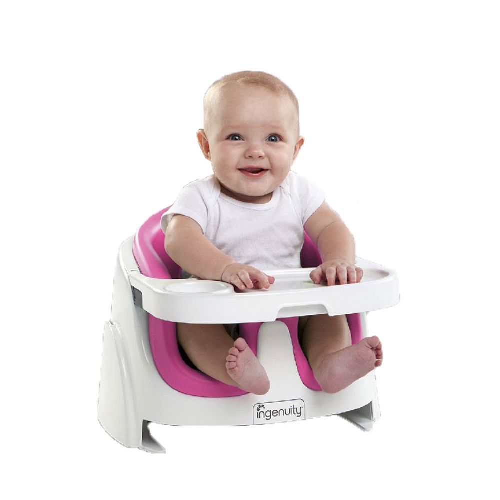 Scaun de masa bebe 2 in 1 BRIGHT STARTS Ingenuity - Magenta