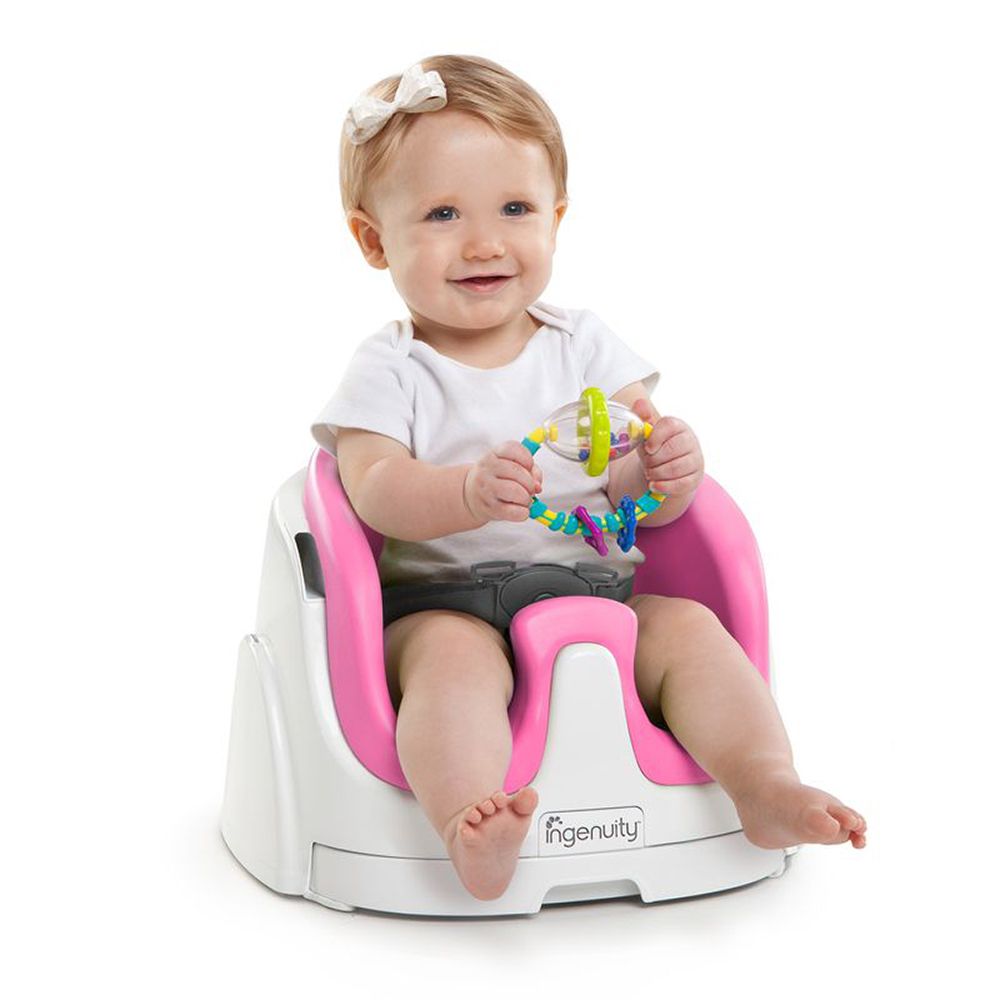 Scaun de masa bebe 2 in 1 BRIGHT STARTS Ingenuity - Magenta