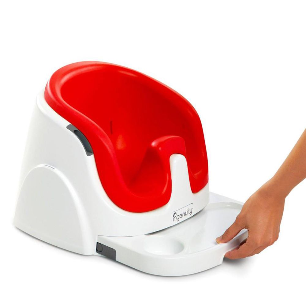 Scaun de masa bebe 2 in 1 BRIGHT STARTS Ingenuity - Poppy Red