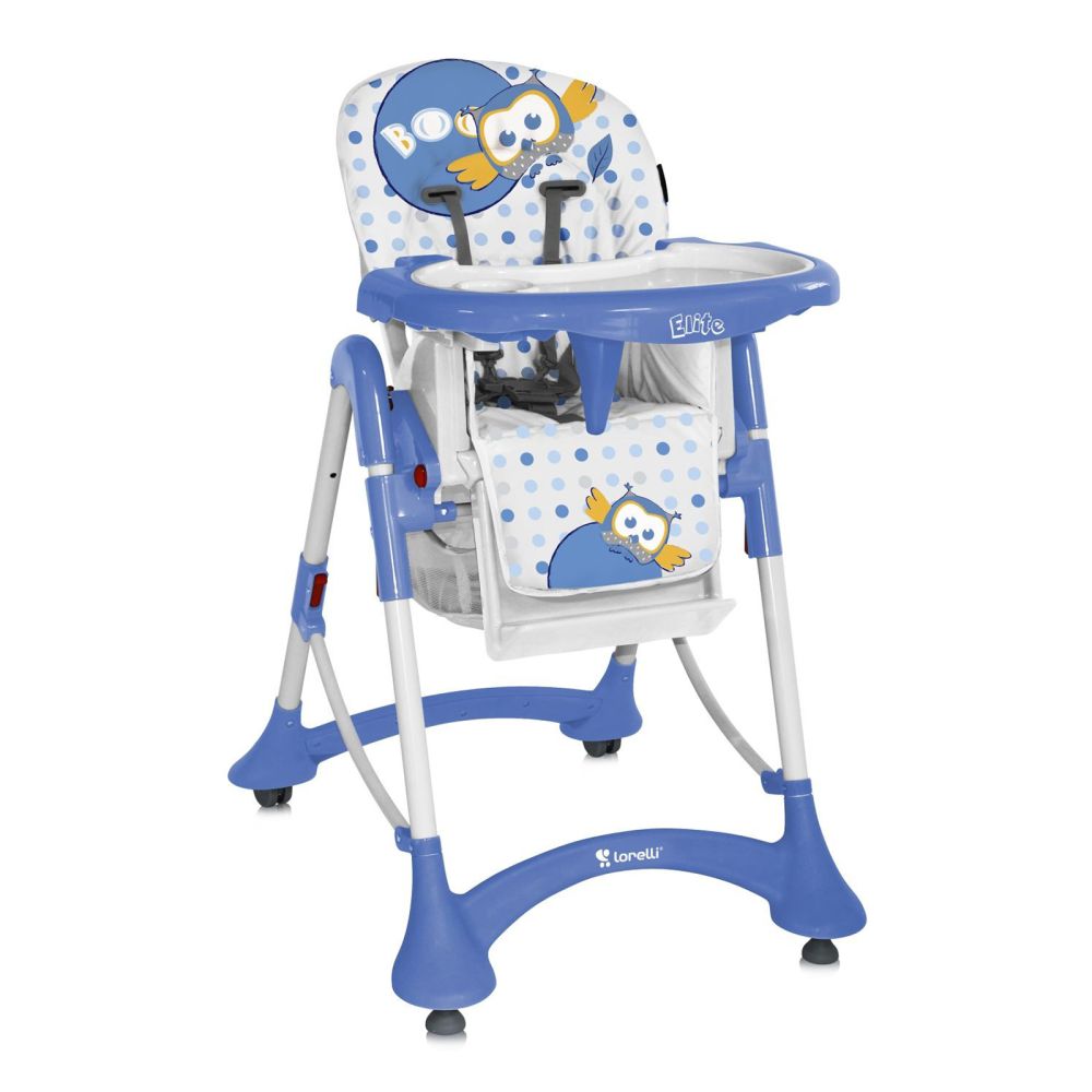 Scaun masa bebe Lorelli Elite - Blue Baby Owls