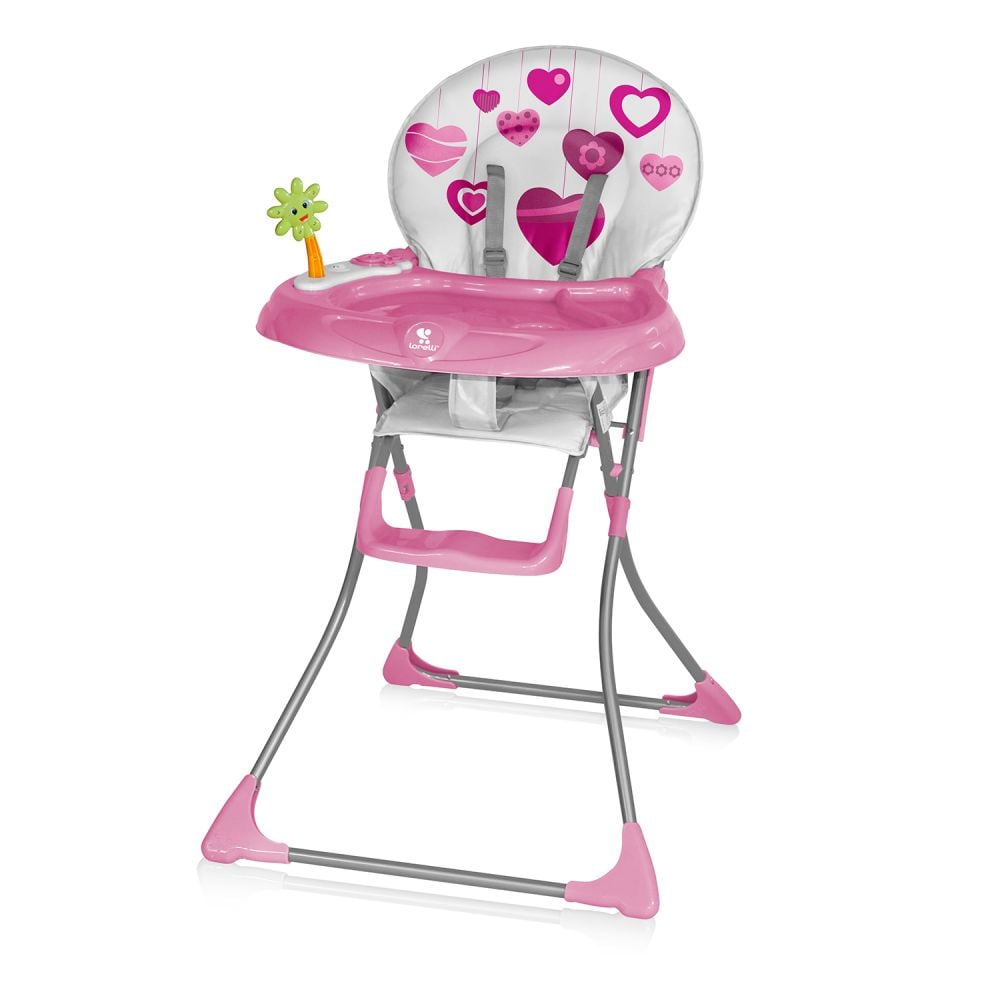 Scaun masa bebe Lorelli Clasic Jolly - Pink Hearts