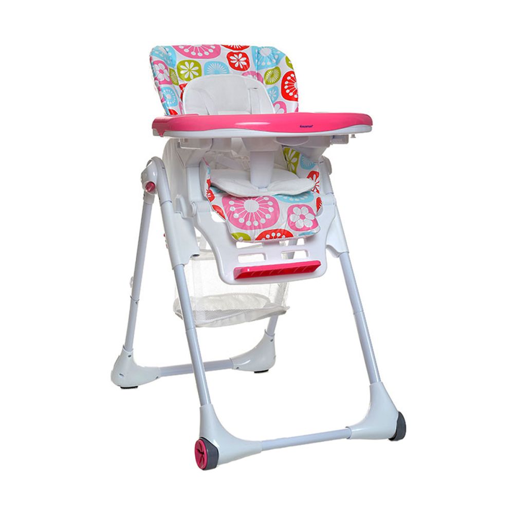 Scaun masa bebe KRAUSMAN Zoom Deluxe - Flowers Pink
