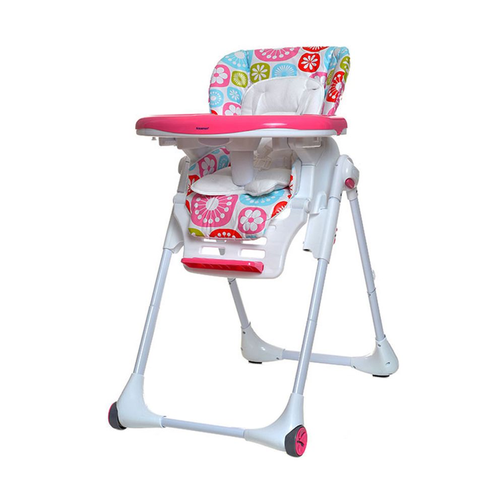 Scaun masa bebe KRAUSMAN Zoom Deluxe - Flowers Pink