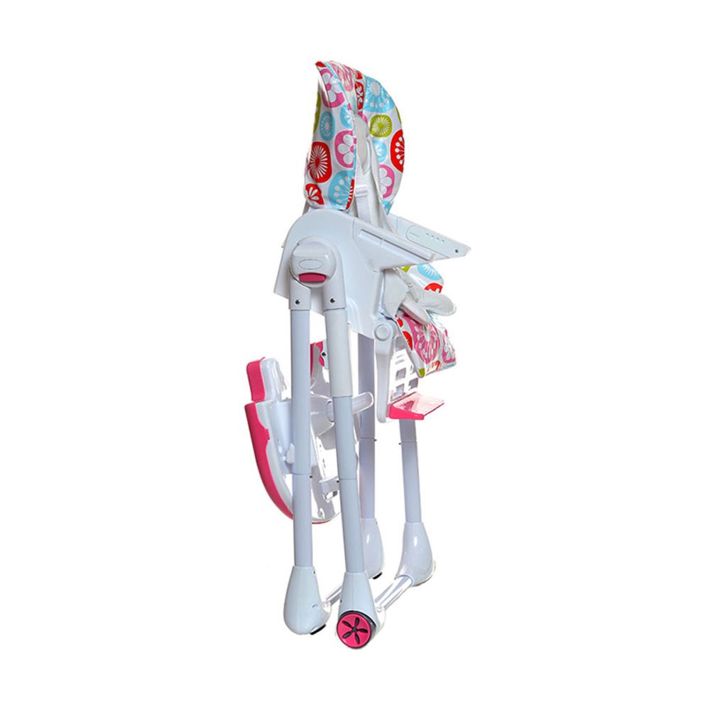 Scaun masa bebe KRAUSMAN Zoom Deluxe - Flowers Pink