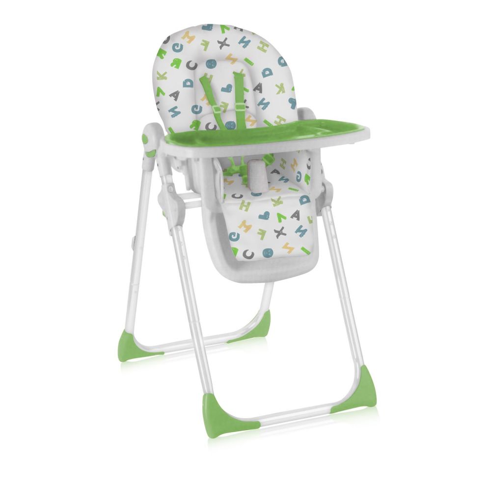 Scaun masa bebe Lorelli Classic Siesta, Green Letters