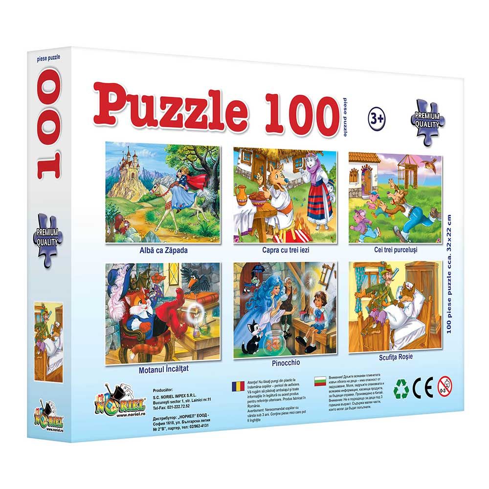 Puzzle Noriel - Scufita Rosie, 100 piese