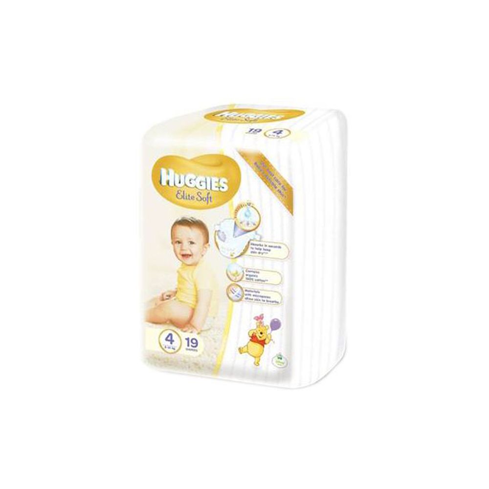 Scutece Huggies Elite Soft 4, 19 buc, 8 - 14 kg
