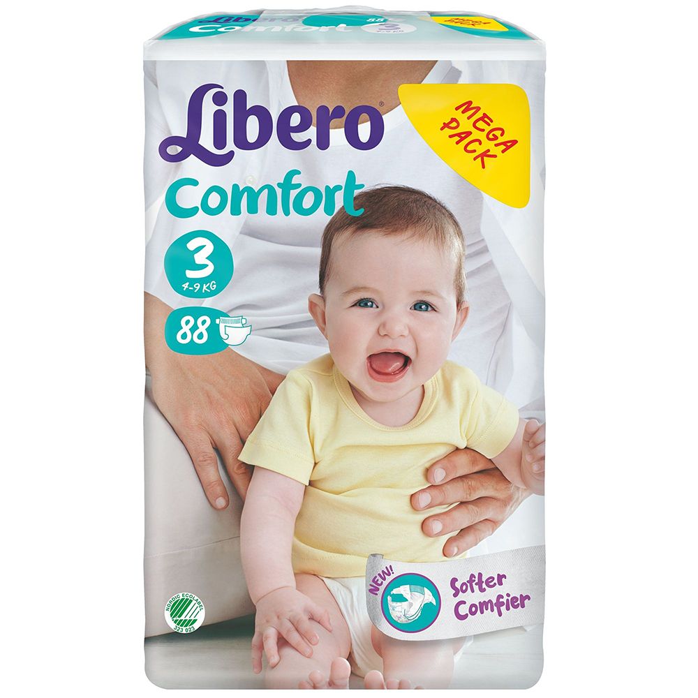 Scutece Libero Baby Soft 3 Mega Pack, 88 buc, 4 - 9 kg