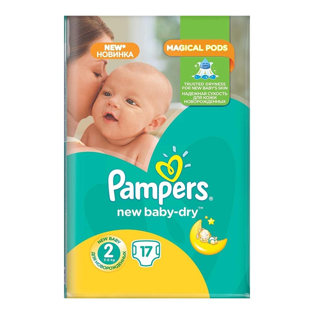 Scutece Pampers New Baby-Dry 2 Mini, 17 buc, 3 - 6 kg