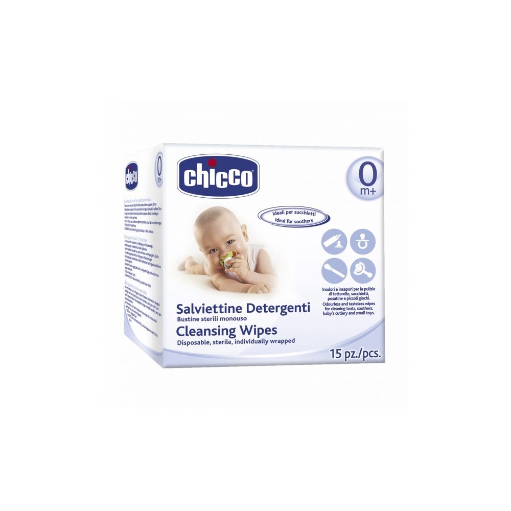 Servetele pentru igiena biberoanelor si tetinelor Chicco, 15buc