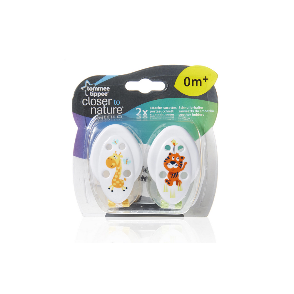 Set 2 Benzi colorate prindere suzeta Tommee Tippee - Closer to Nature