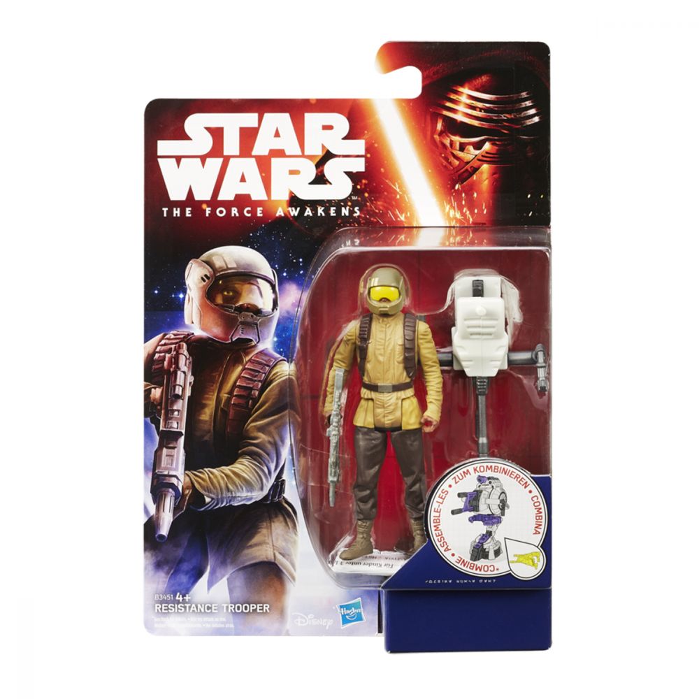 Set 2 figurine Star Wars The Force Awakens - Soldat al Rezistentei Space Mission, 9.5 cm