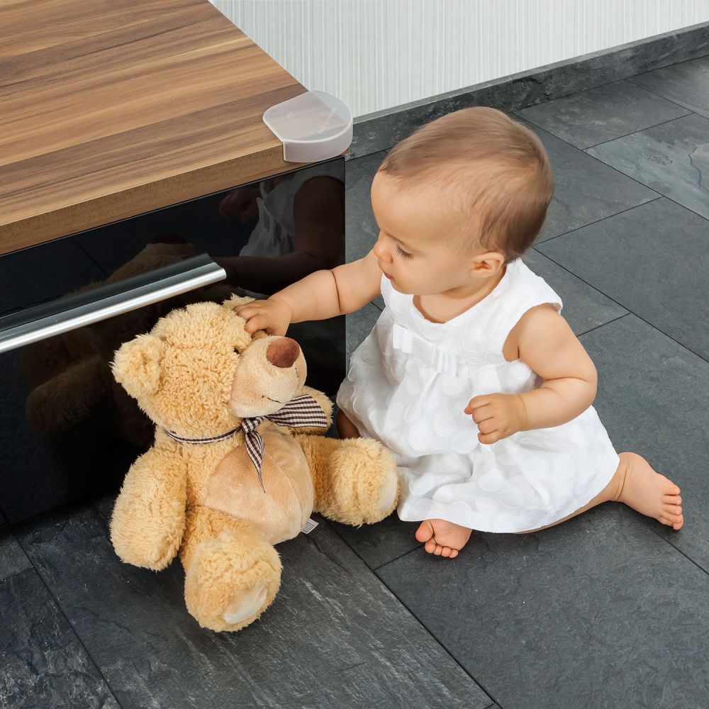 Set 4 aparatori rotunde pentru colturile mesei Reer