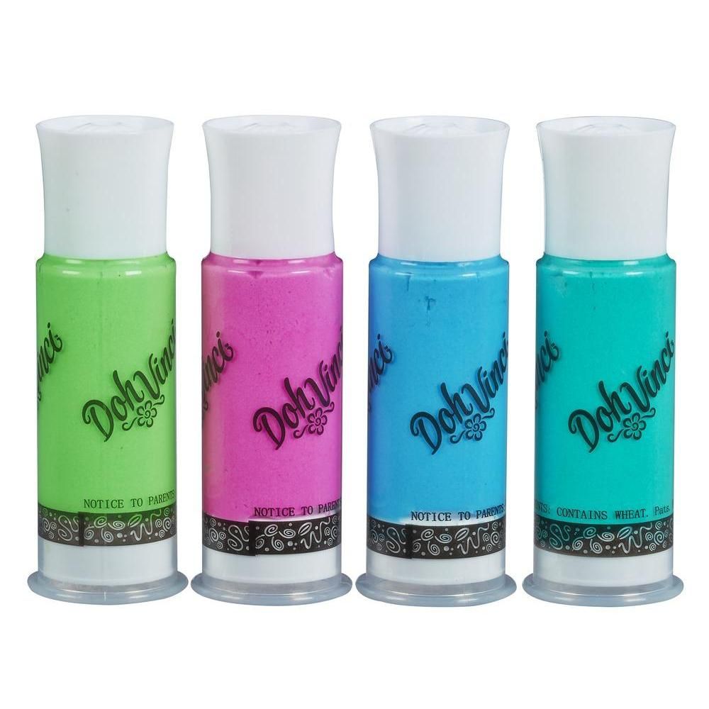 Set 4 tuburi Pasta Speciala Doh-Vinci - Deco Pop Cool