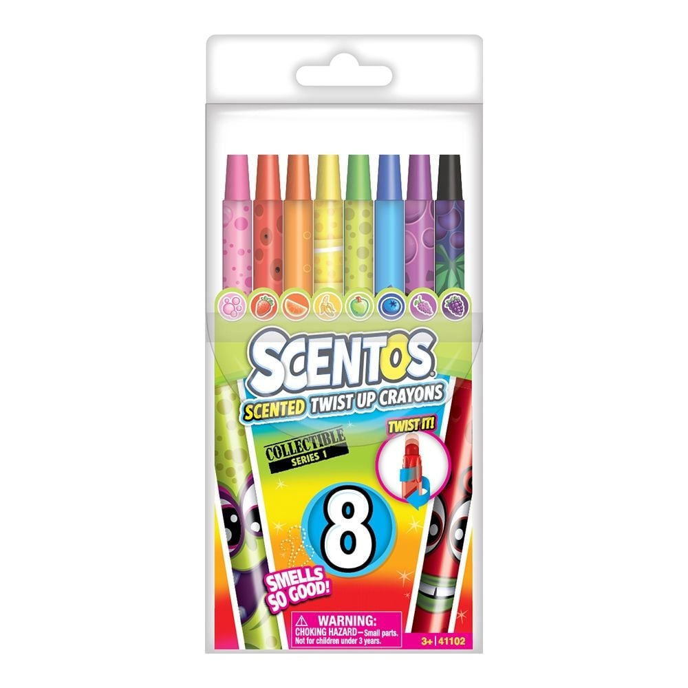 Set 8 creioane parfumate retractabile Scentos