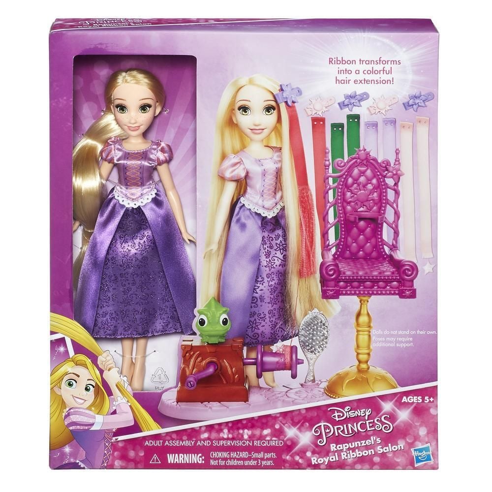 Set accesorii si papusa Disney Princess - Salonul panglicilor regale al lui Rapunzel