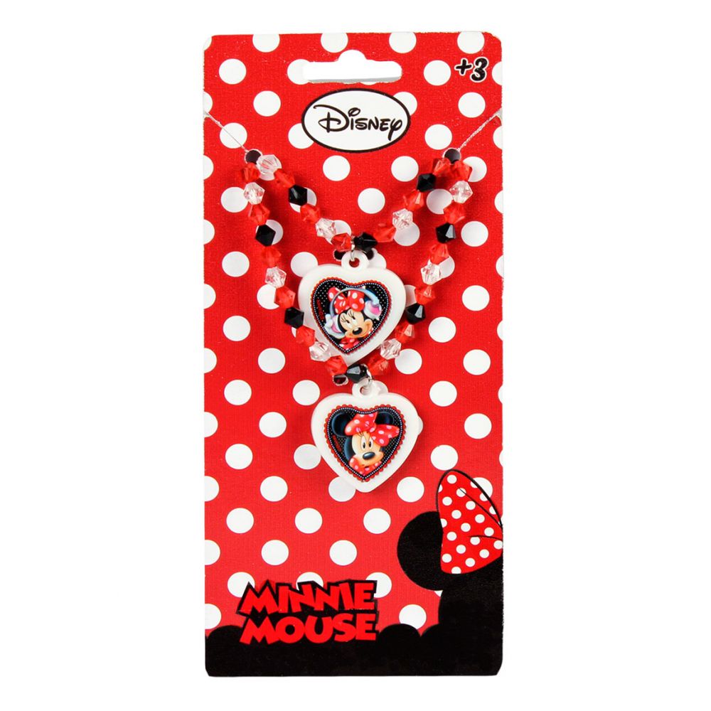 Set bijuterii Minnie Mouse -  lantisor + bratara