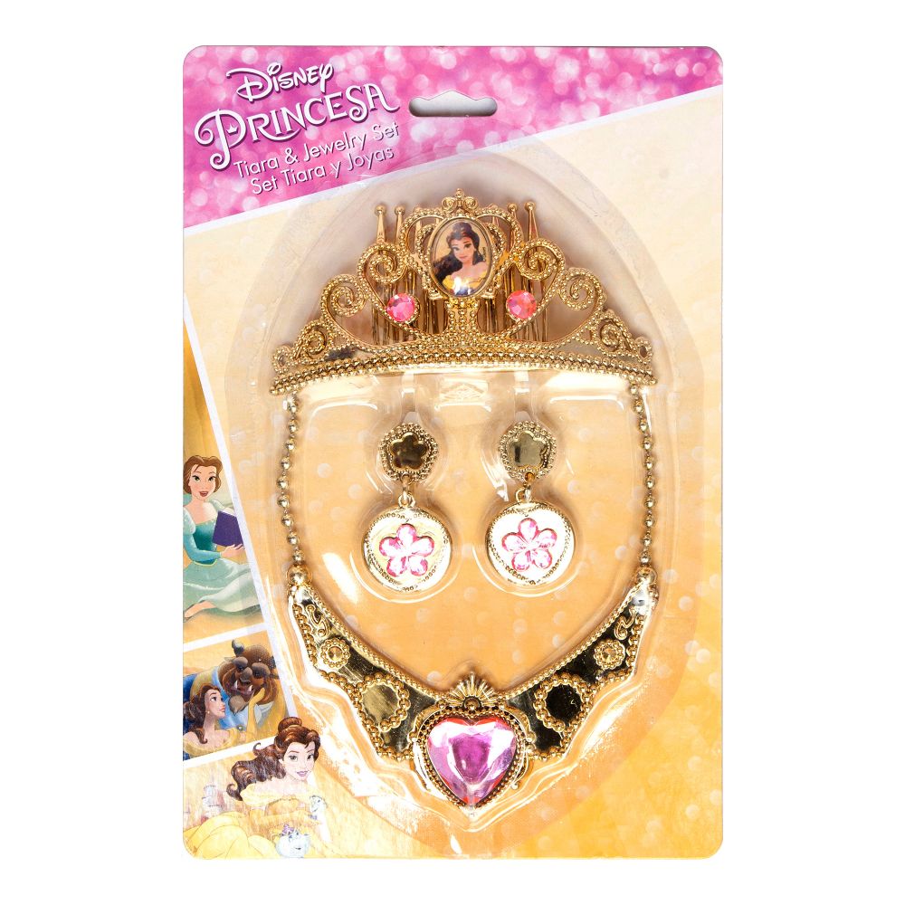 Set bijuterii si diadema Disney Princess Belle