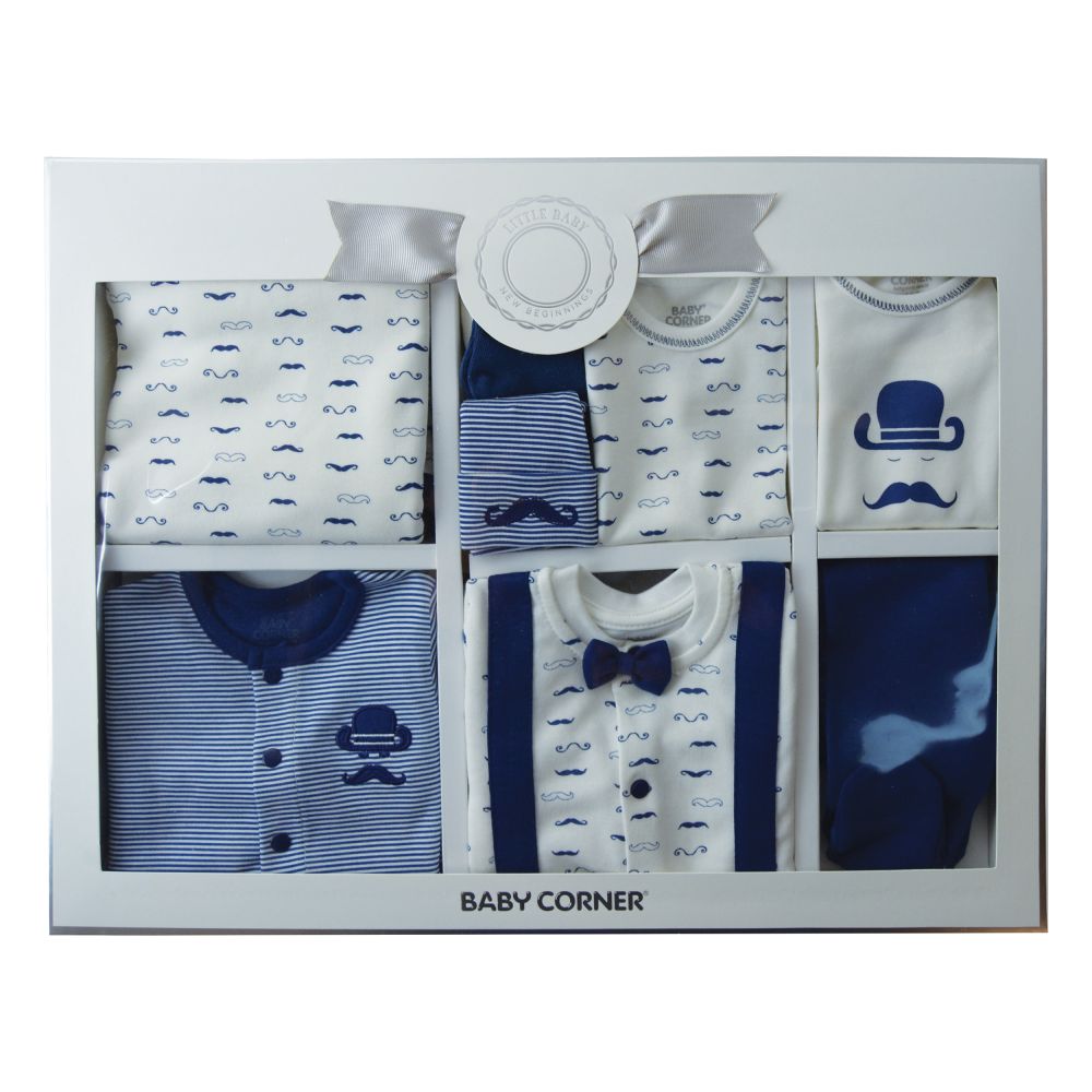 Set cadou 10 piese BABY CORNER Little Man, nou nascut