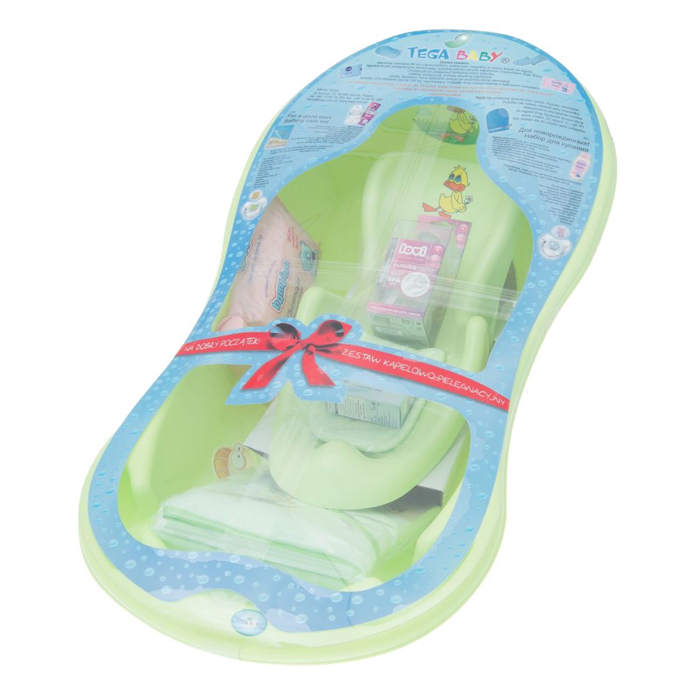 Set cadou de baie si igiena TEGA BABY Verde