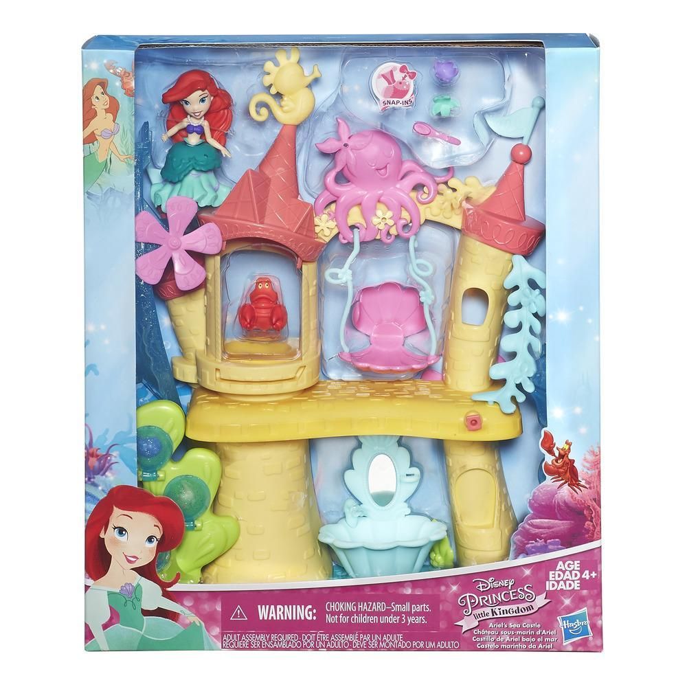 Set cu figurina Disney Princess Little Kingdom - Castelul lui Ariel