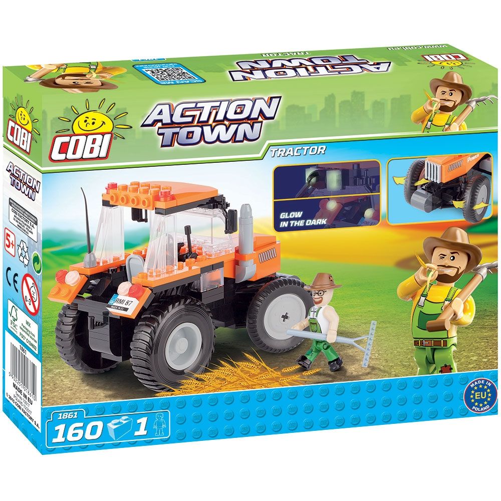 Set de constructie Cobi Action Town - Tractor