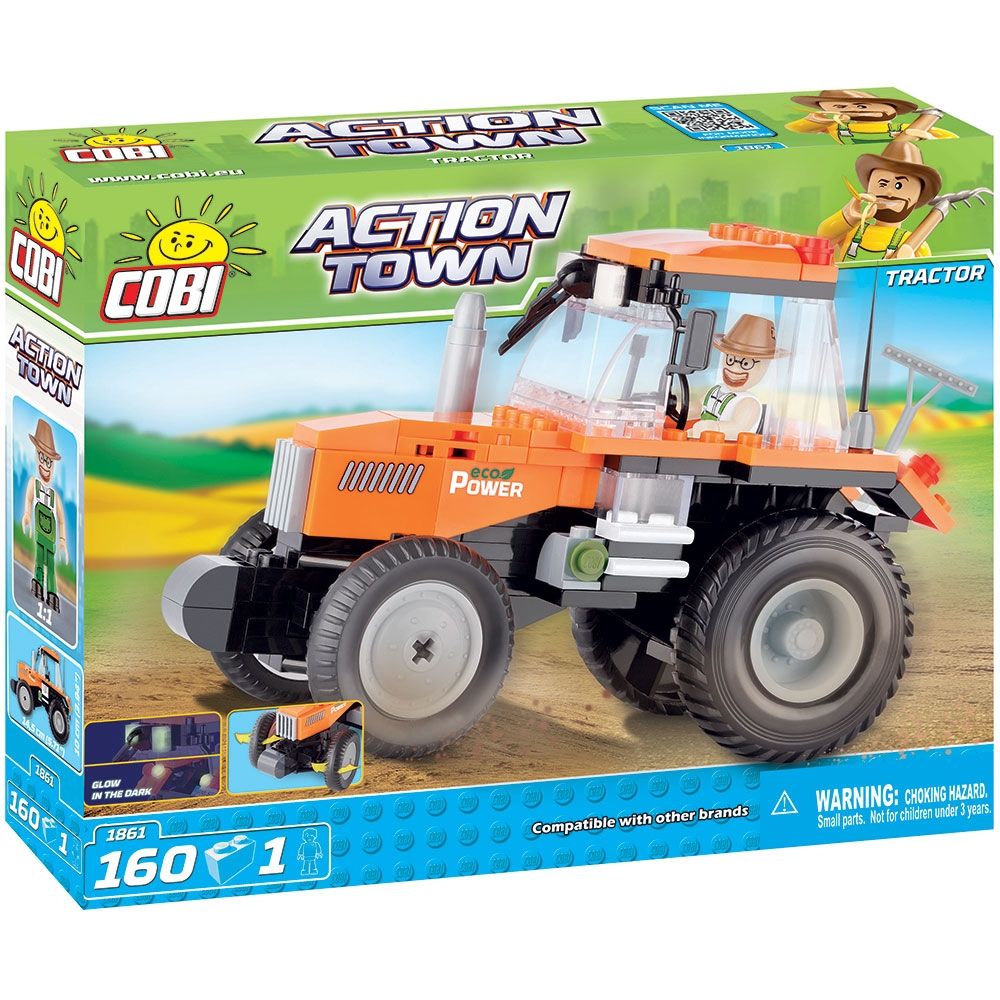 Set de constructie Cobi Action Town - Tractor
