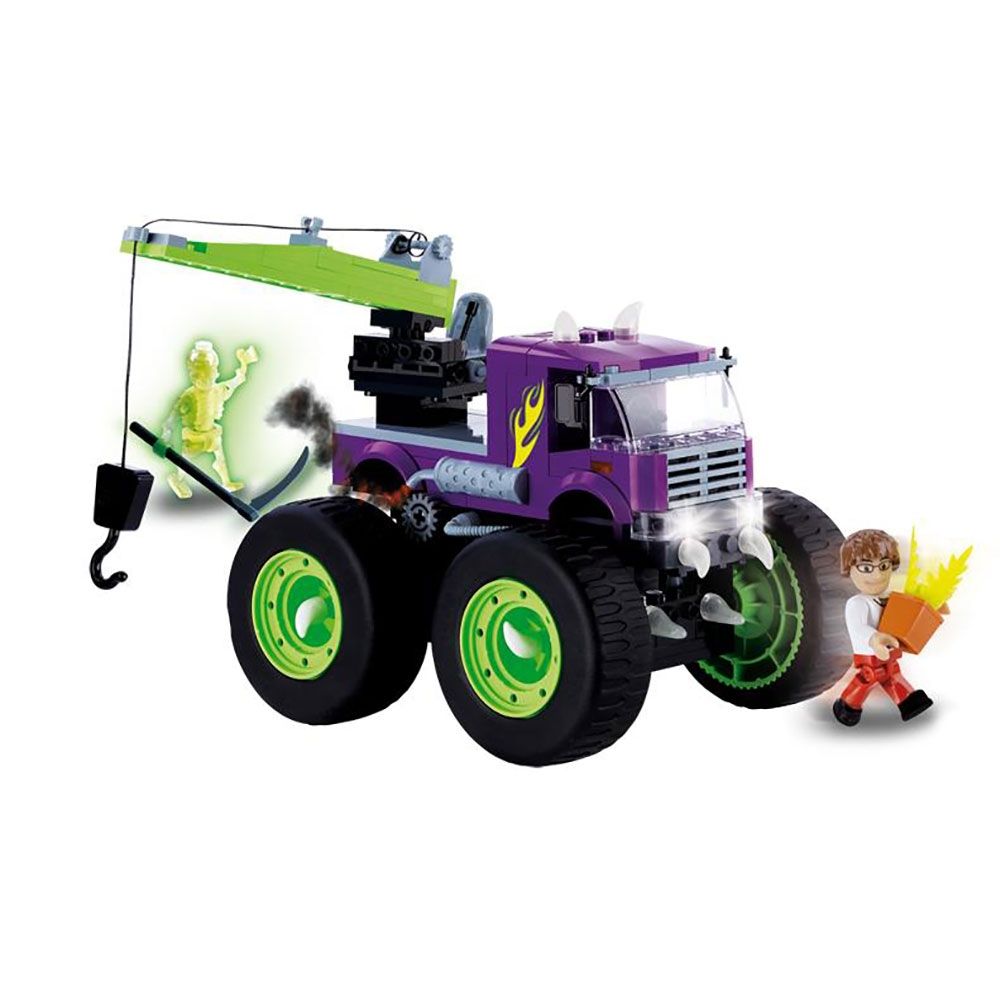 Set de constructie Cobi Monster Trux - Monstrul mov