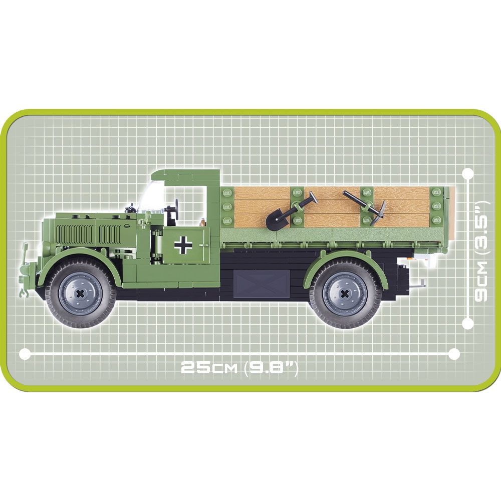 Set de constructie Cobi Small Army World War II - Camion MB L3000 3.1t