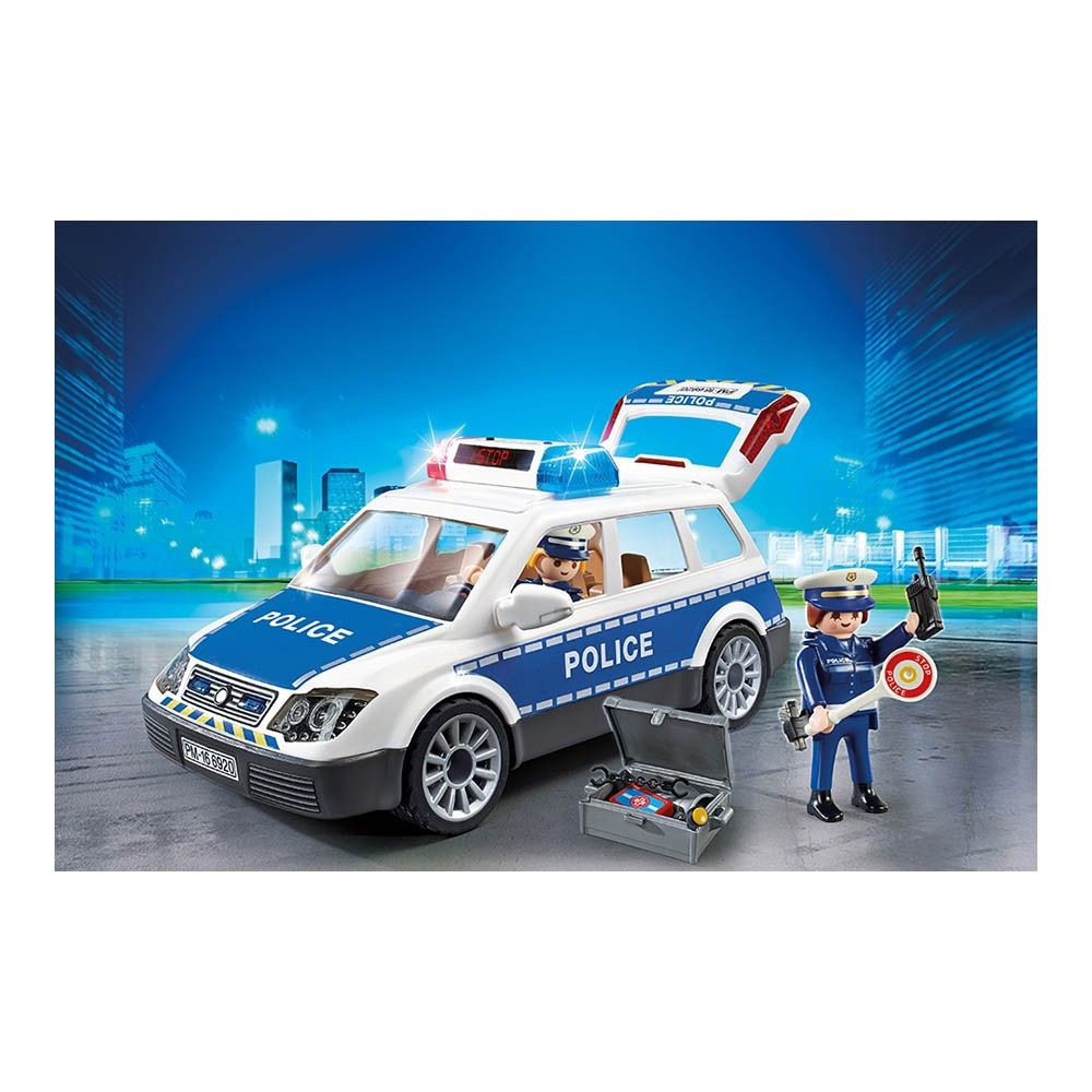 Set de constructie Playmobil City Action - Masina de politie cu lumina si sunete (6920)