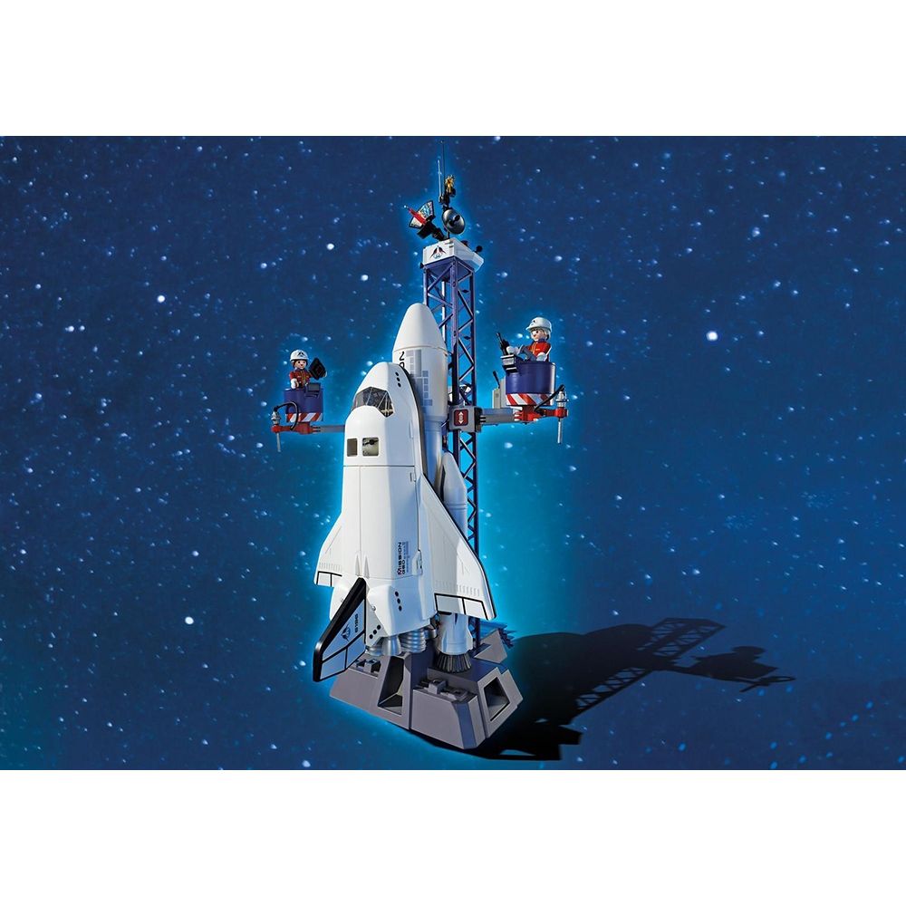 Set de constructie Playmobil City Action - Racheta spatiala cu statie de lansare (6195)