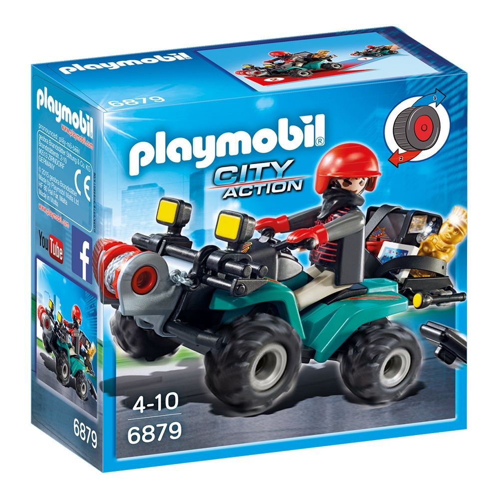 Set de constructie Playmobil City Action - Vehiculul hotului (6879)