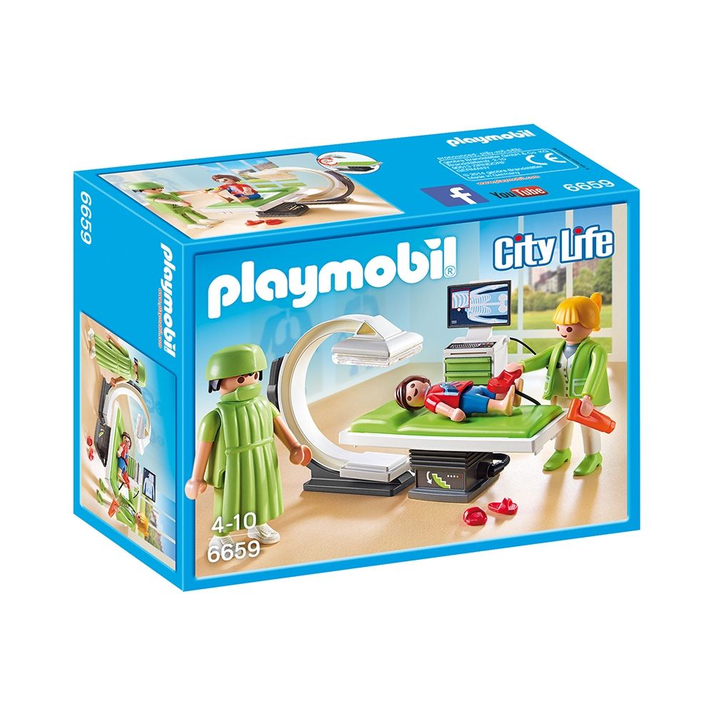 Set de constructie Playmobil City Life - Camera cu raze x (6659)