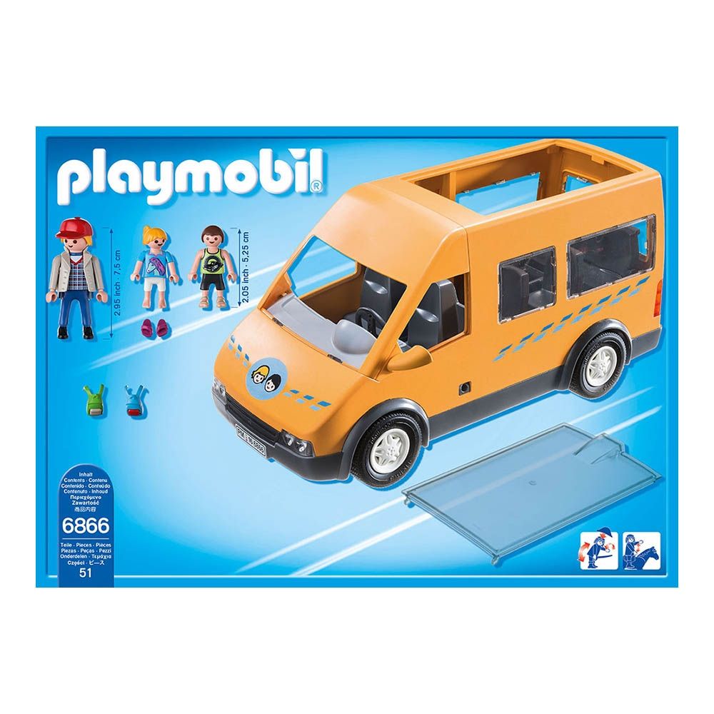 Set de constructie Playmobil City Life - Masina scolara (6866)